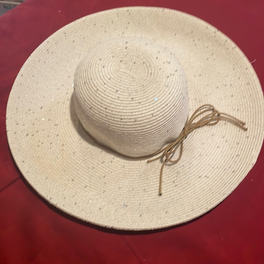 Silver Sparkle Sun Hat